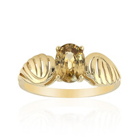 Anillo en oro con Zircón amarillo