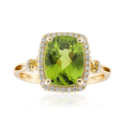 Anillo en oro con Peridoto de Dashihe (CIRARI)