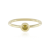 Anillo en oro con Diamante I3 amarillo