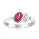 Anillo en plata con Turmalina rosa de Brasil (Pallanova)