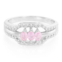 Anillo en plata con Zafiro de Ceilán rosa