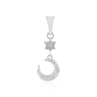 Colgante en plata con Diamante I2 (I)