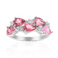 Anillo en plata con Turmalina rosa de Brasil (Pallanova)