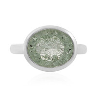 Anillo en plata con Amatista verde