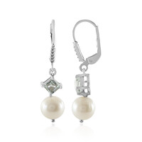 Pendientes en plata con Perla Freshwater