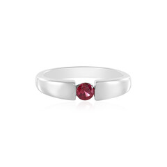 Anillo en plata con Espinela roja noble