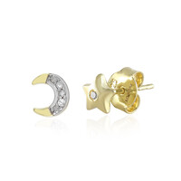 Pendientes en plata con Diamante I2 (I)