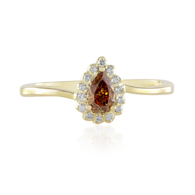 Anillo en oro con Diamante naranja SI2 (de Melo)