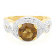 Anillo en plata con Cuarzo cognac