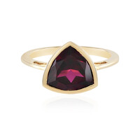 Anillo en oro con Granate Magenta