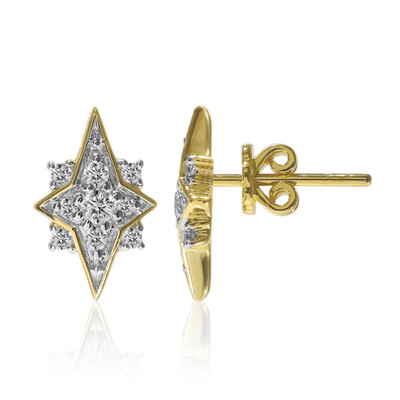 Pendientes en oro con Diamante SI1 (G) (Annette)