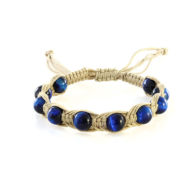 Brazalete con Ojo de tigre azul