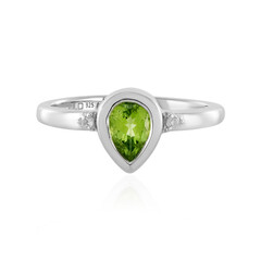 Anillo en plata con Peridoto