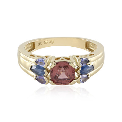 Anillo en oro con Zircón rosado (Adela Gold)