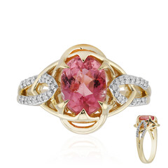 Anillo en oro con Turmalina rosa de Californa (Rifkind 1894 Collection)