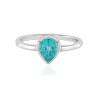 Anillo en plata con Apatita azul