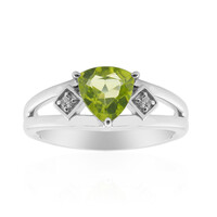 Anillo en plata con Peridoto de Jilin