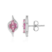 Pendientes en plata con Turmalina rosa de Brasil