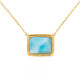 Collar en oro con Larimar