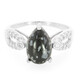 Anillo en plata con Obsidiana Copo de Nieve