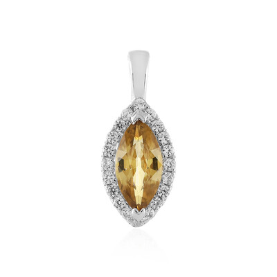 Colgante en plata con Zircón amarillo (MONOSONO COLLECTION)