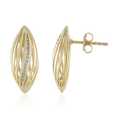 Pendientes en oro con I1 (I) Diamante (Ornaments by de Melo)