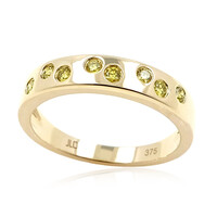 Anillo en oro con Diamante amarillo SI2