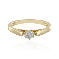 Anillo en oro con Diamante limpio a lupa F (LUCENT DIAMONDS)