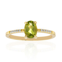 Anillo en plata con Peridoto de Birmania