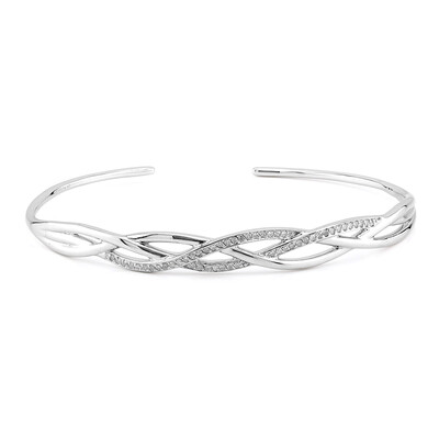 Brazalete en plata con Diamante I3 (I)