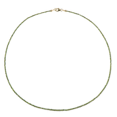 Collar en oro con Diamante verde