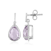 Pendientes en plata con Amatista Rosa de Francia