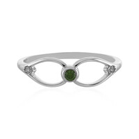 Anillo en plata con Diamante I3 verde