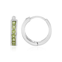 Pendientes en plata con Peridoto