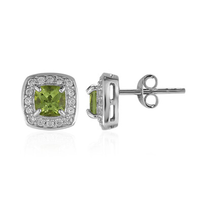 Pendientes en plata con Peridoto