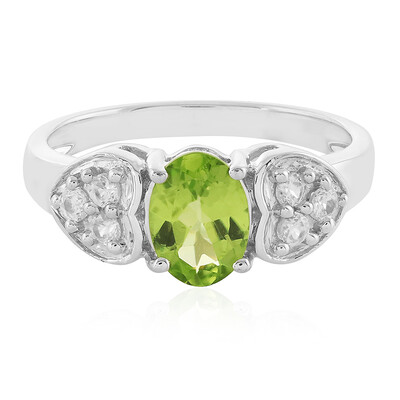 Anillo en plata con Peridoto