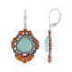 Pendientes en plata con Amazonita (Desert Chic)