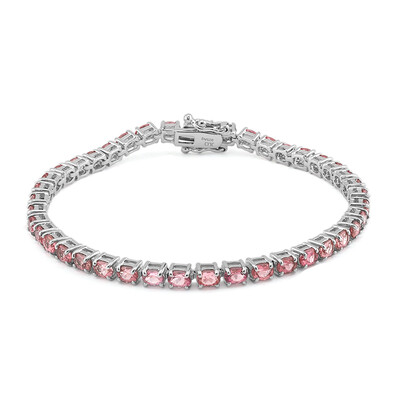 Brazalete en plata con Turmalina rosa de Brasil