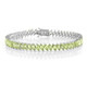 Brazalete en plata con Peridoto de Arizona