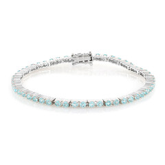 Brazalete en plata con Apatita azul