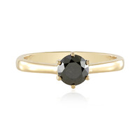 Anillo en oro con Diamante negro