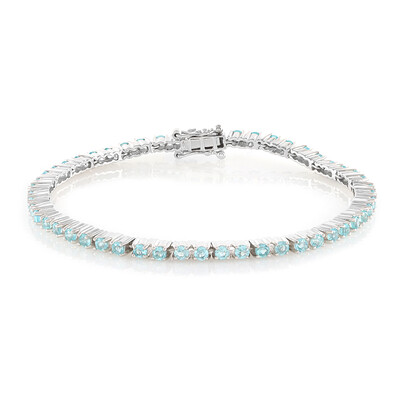 Brazalete en plata con Apatita azul