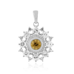 Colgante en plata con Zircón amarillo