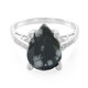 Anillo en plata con Obsidiana Copo de Nieve