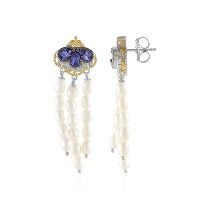 Pendientes en plata con Tanzanita (Gems en Vogue)