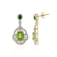 Pendientes en plata con Peridoto