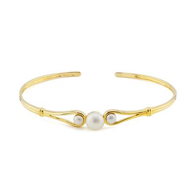 Brazalete en plata con Perla blanca Freshwater