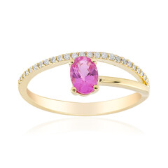 Anillo en oro con Zafiro rosado (CIRARI)