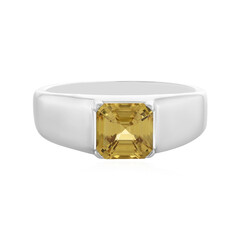 Anillo en plata con Zircón amarillo