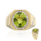 Anillo en oro con Peridoto de Dashihe (CIRARI)